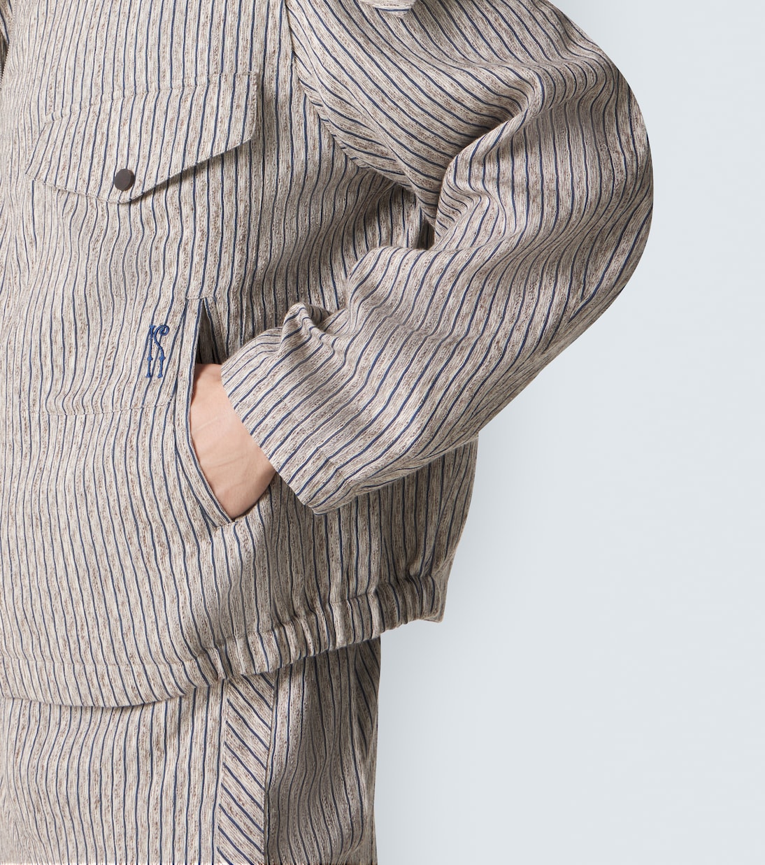 Farkas cotton and linen-blend jacket | Kiko Kostadinov