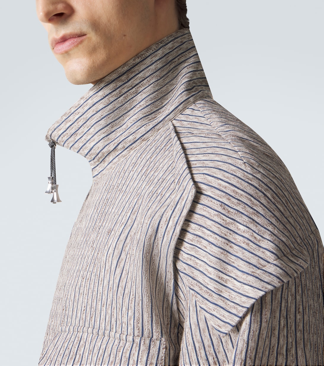 Farkas cotton and linen-blend jacket | Kiko Kostadinov