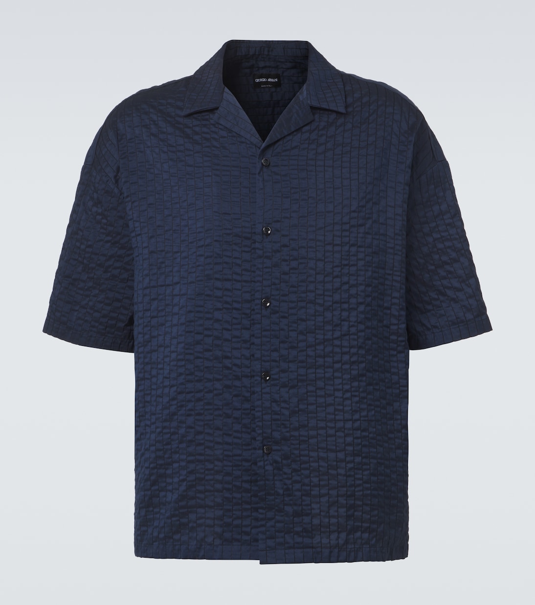 Seersucker bowling shirt | Giorgio Armani