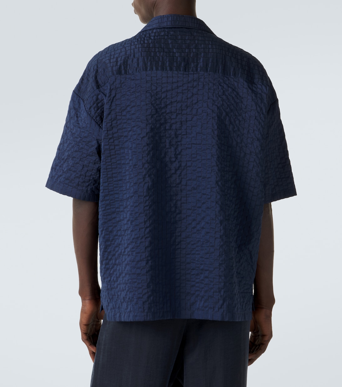 Seersucker bowling shirt | Giorgio Armani