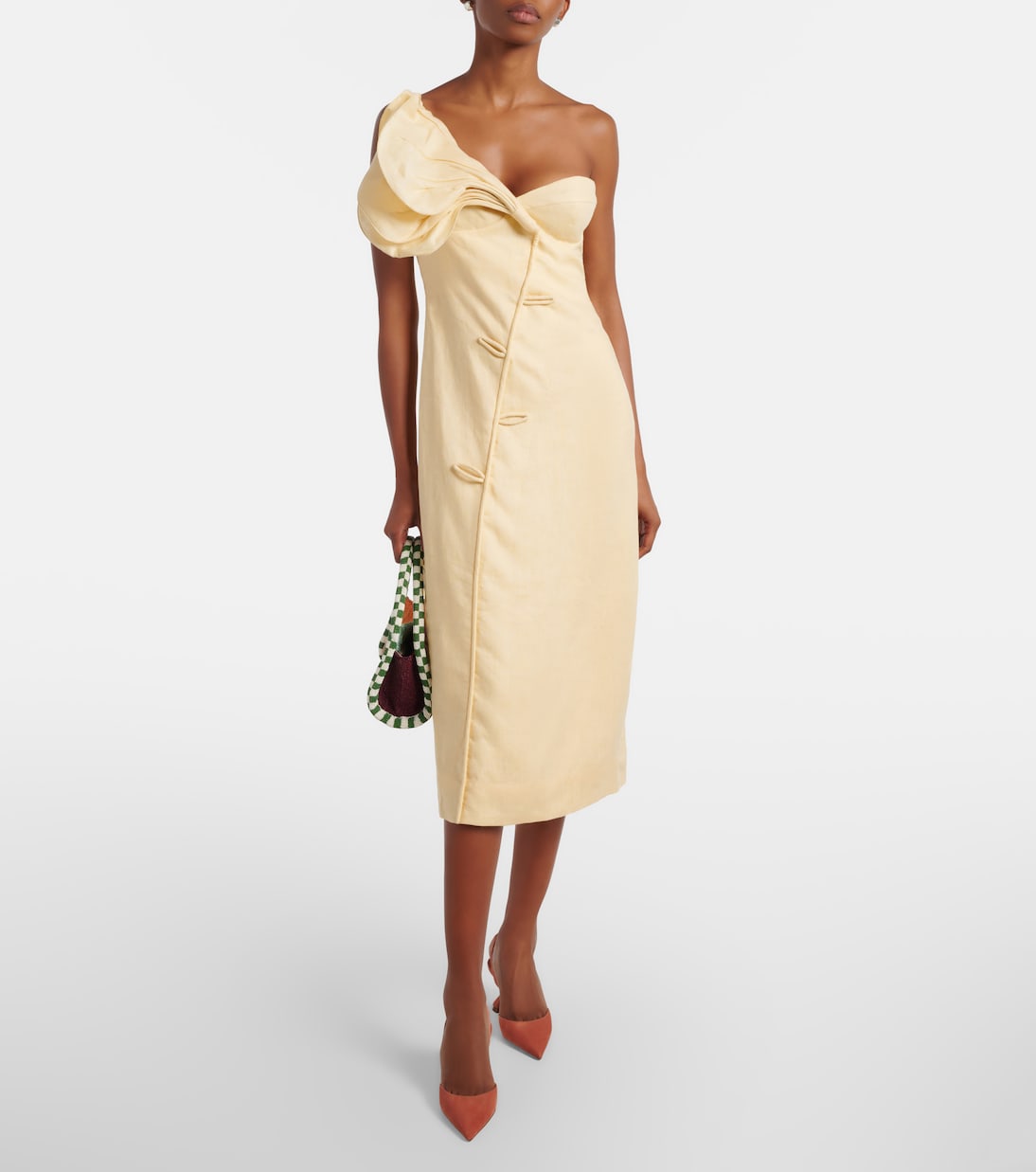 Slingback-Pumps Holli aus Veloursleder | Amina Muaddi