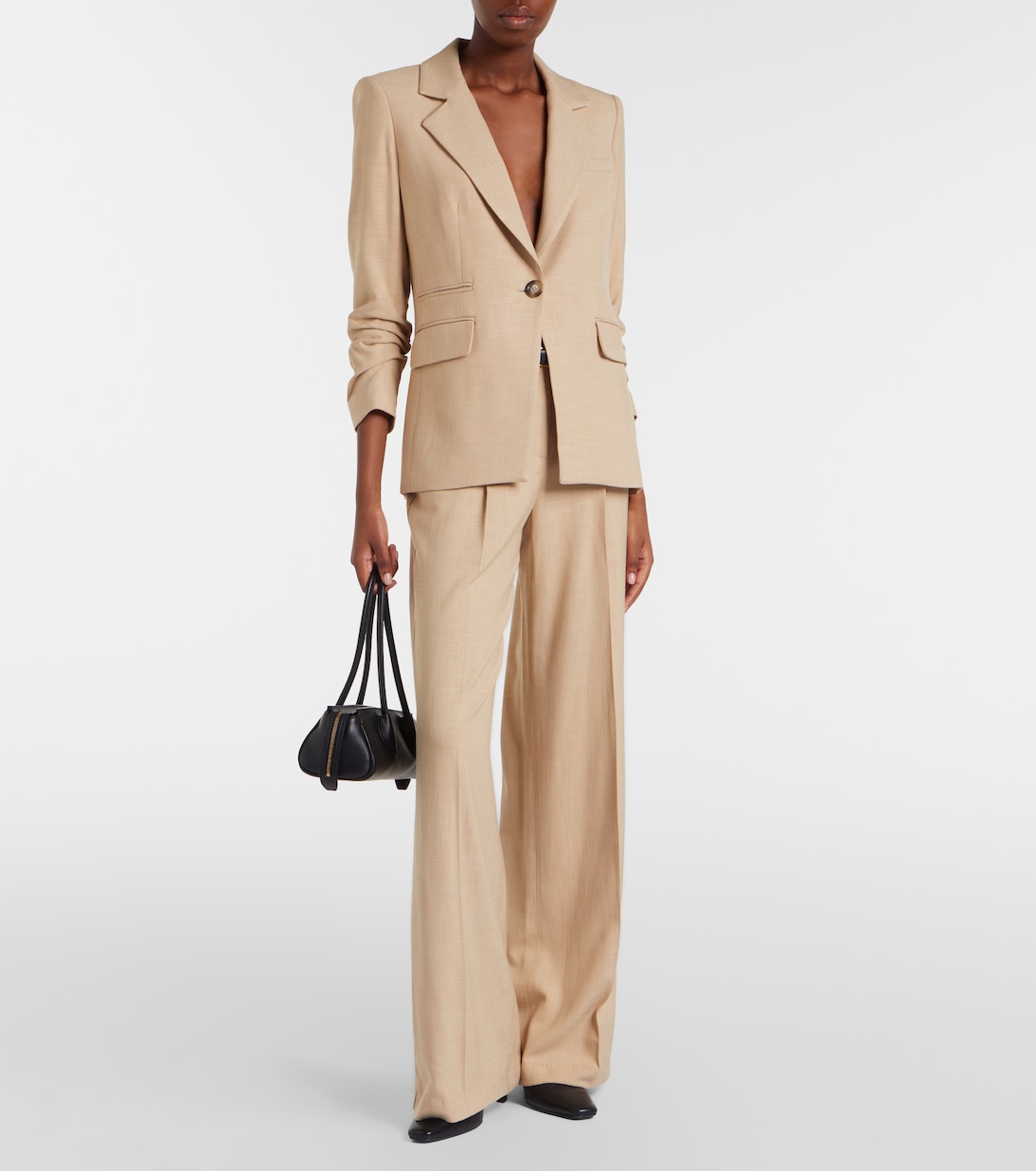 Pleated wide-leg pants | Veronica Beard