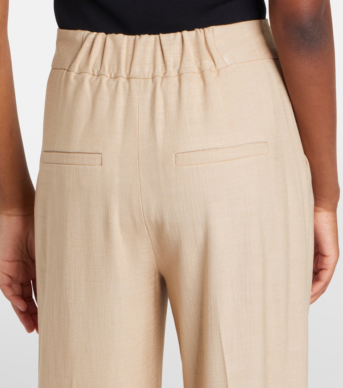 Pleated wide-leg pants | Veronica Beard