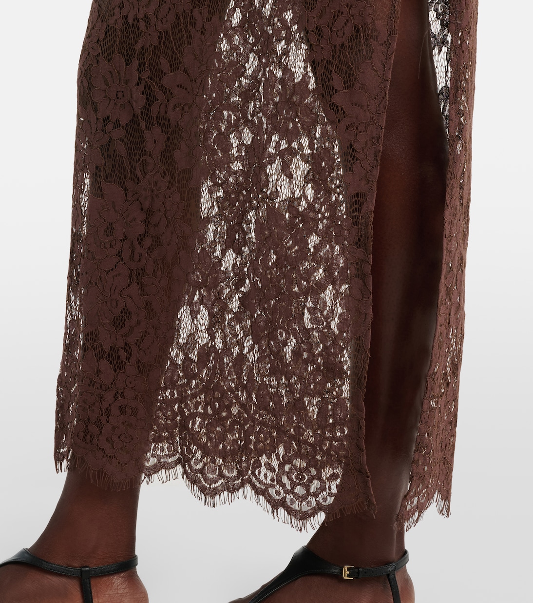 Millie cotton and silk lace maxi dress | Bananhot