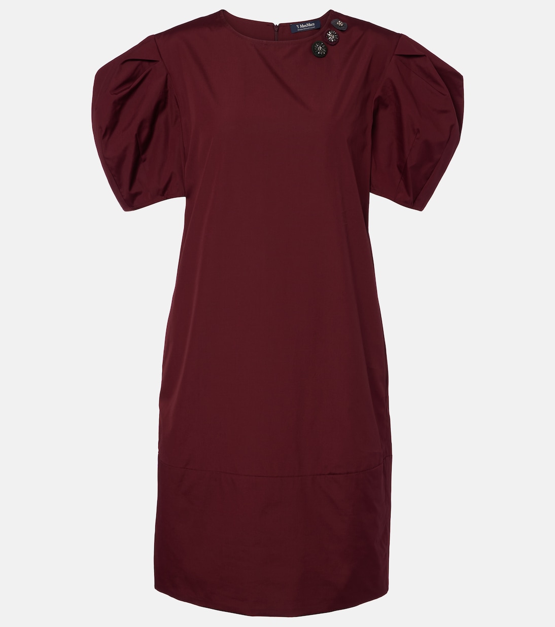 Puff-sleeve cotton poplin minidress | 'S Max Mara