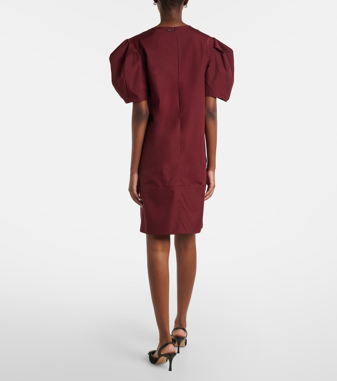 Puff-sleeve cotton poplin minidress | 'S Max Mara