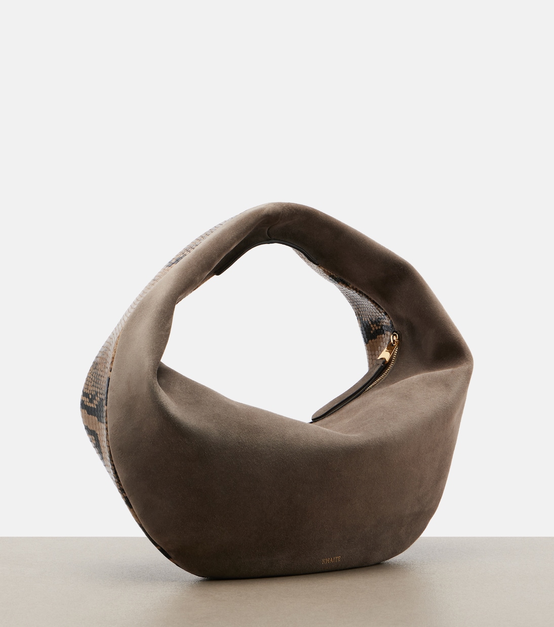 Olivia Medium snake-effect leather tote bag | Khaite