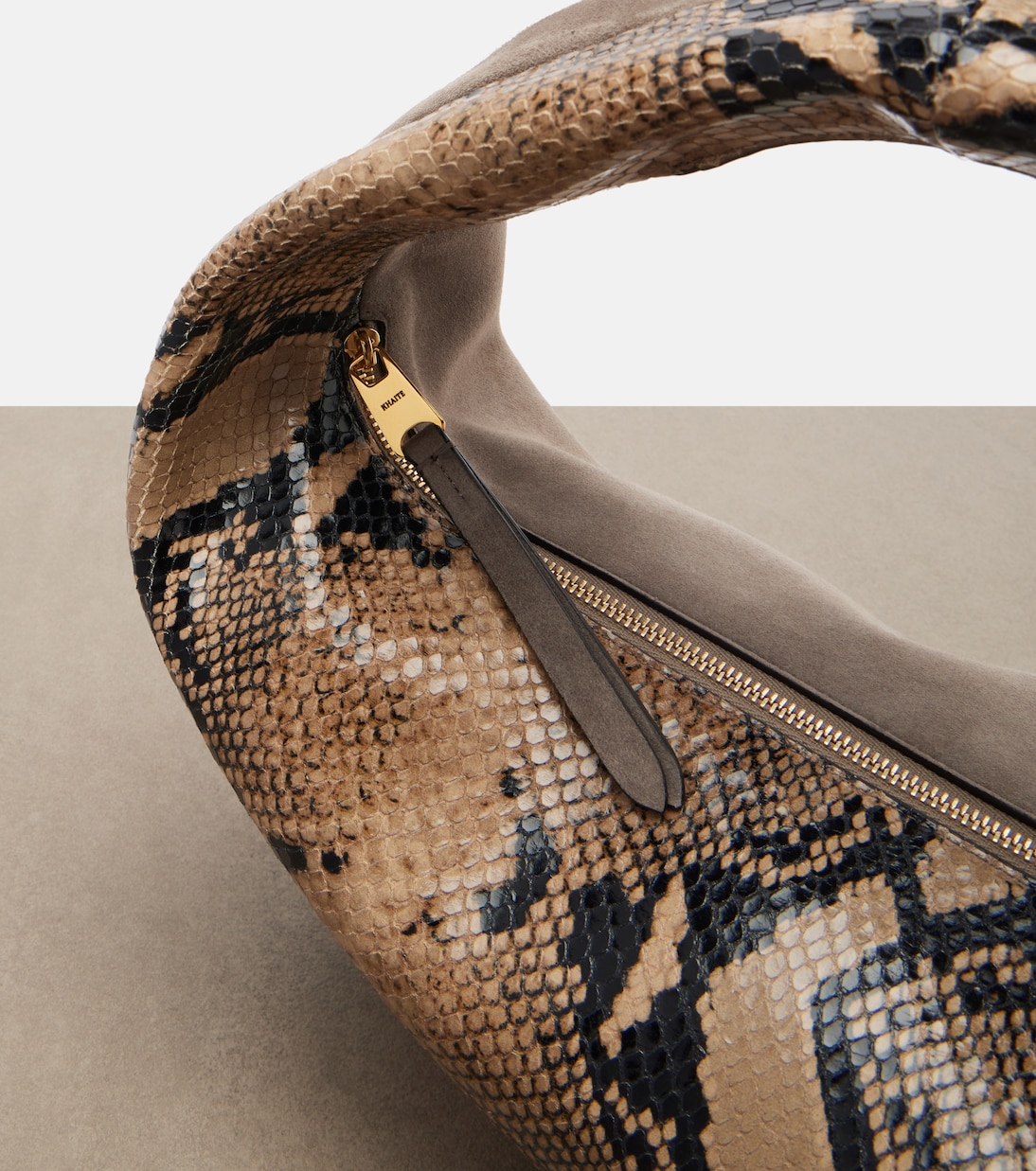 Olivia Medium snake-effect leather tote bag | Khaite