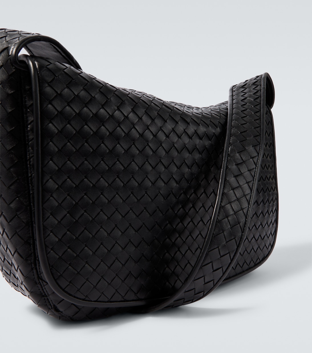 Veneto Intrecciato编织L号皮革单肩包 | Bottega Veneta
