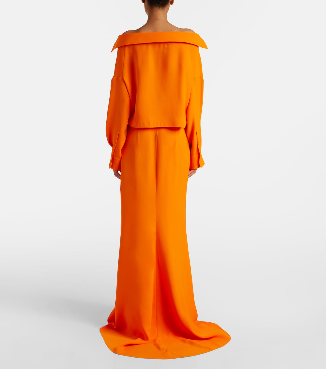 Off-shoulder silk gown | Balenciaga