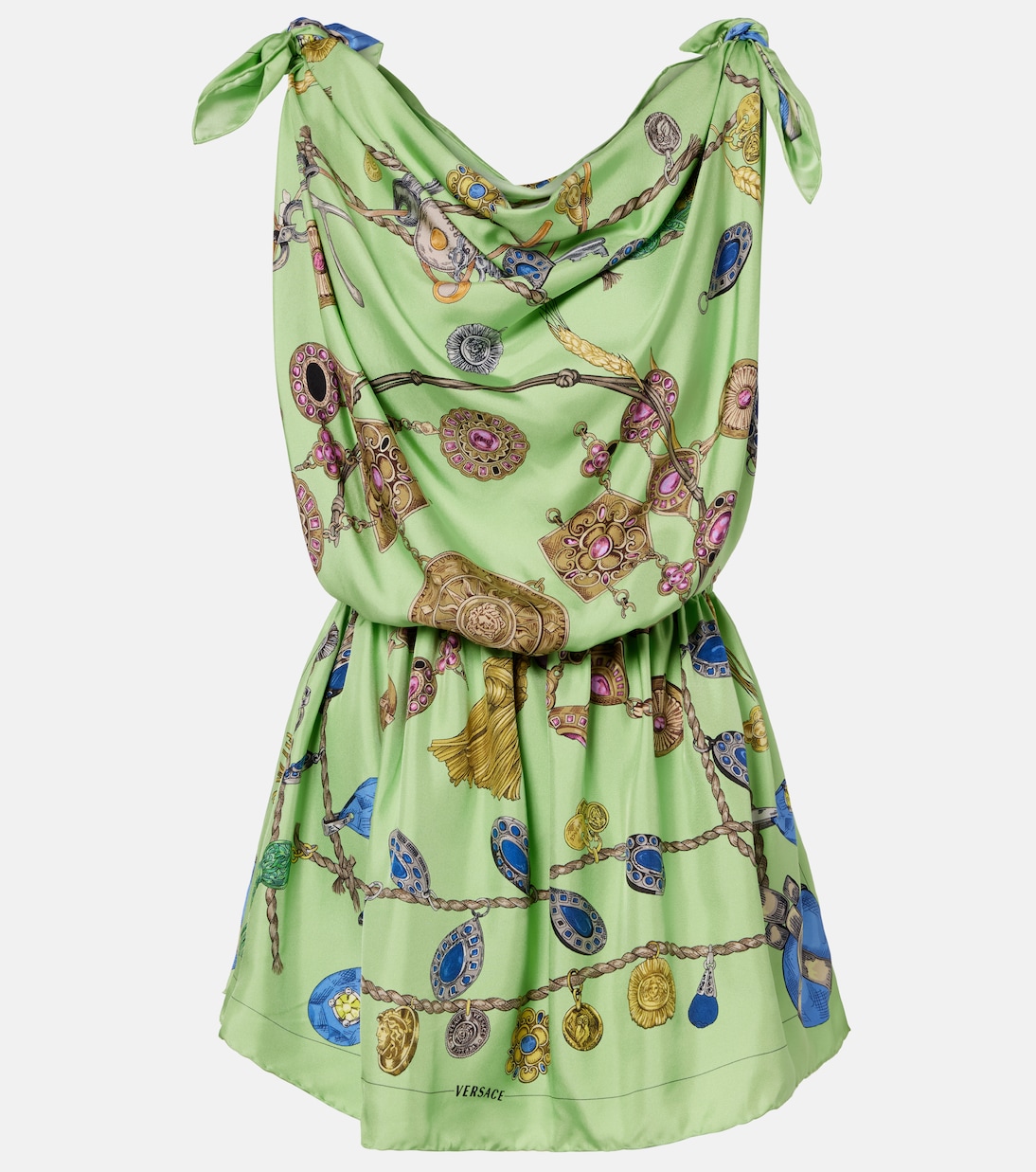 Minikleid aus Seiden-Twill | Versace