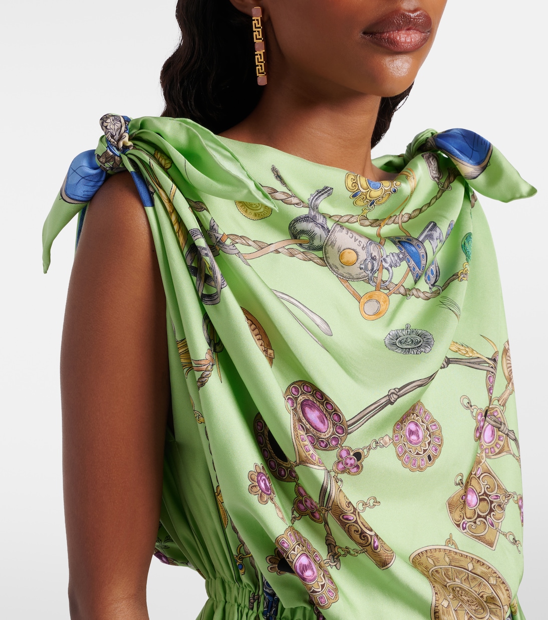 Minikleid aus Seiden-Twill | Versace