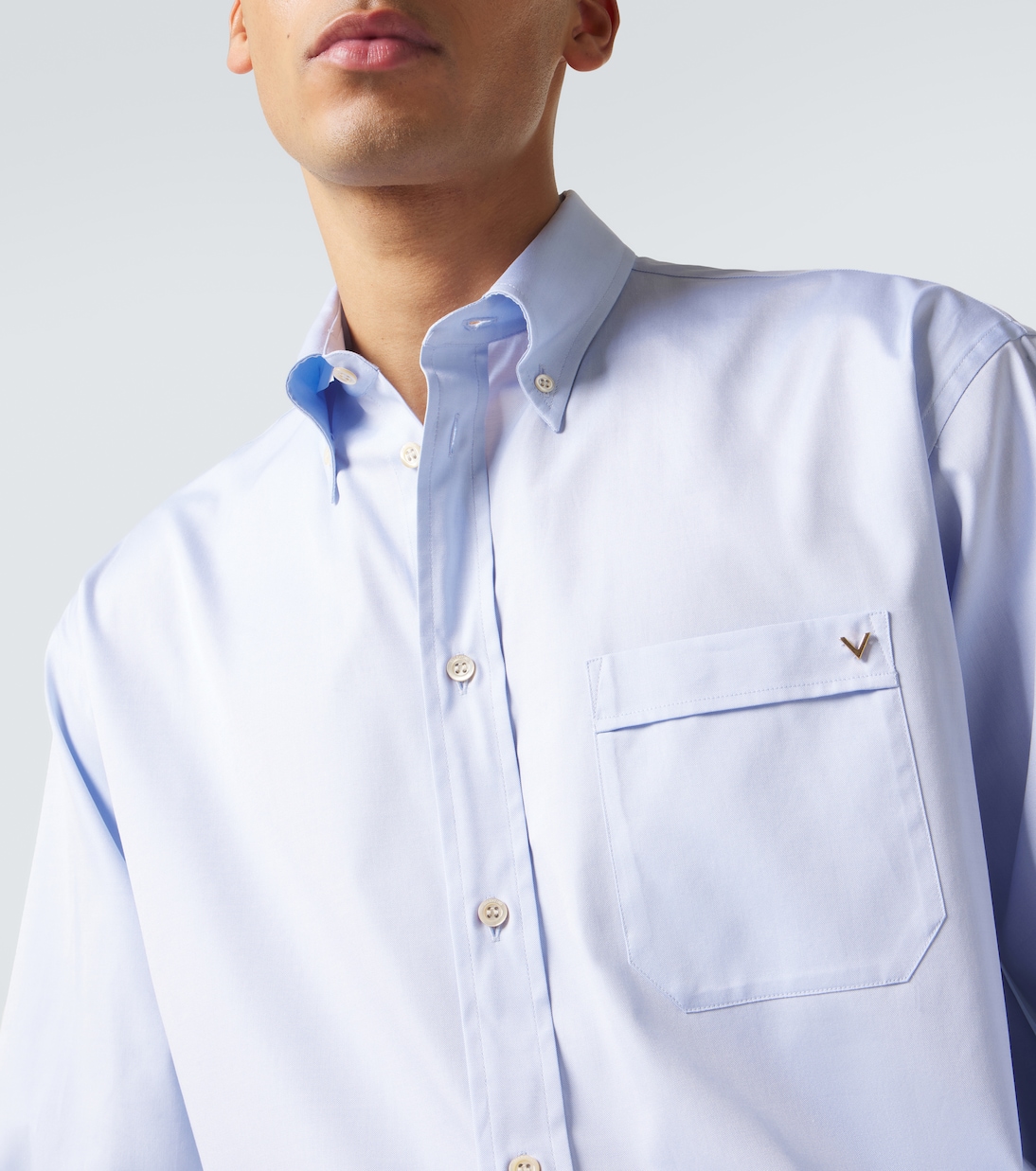 VGold cotton Oxford shirt | Valentino