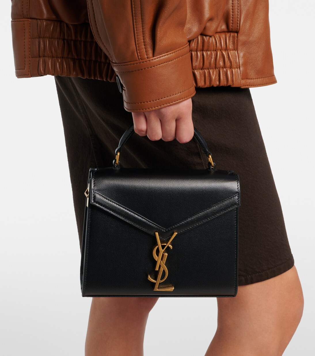 Cassandra Mini leather shoulder bag | Saint Laurent