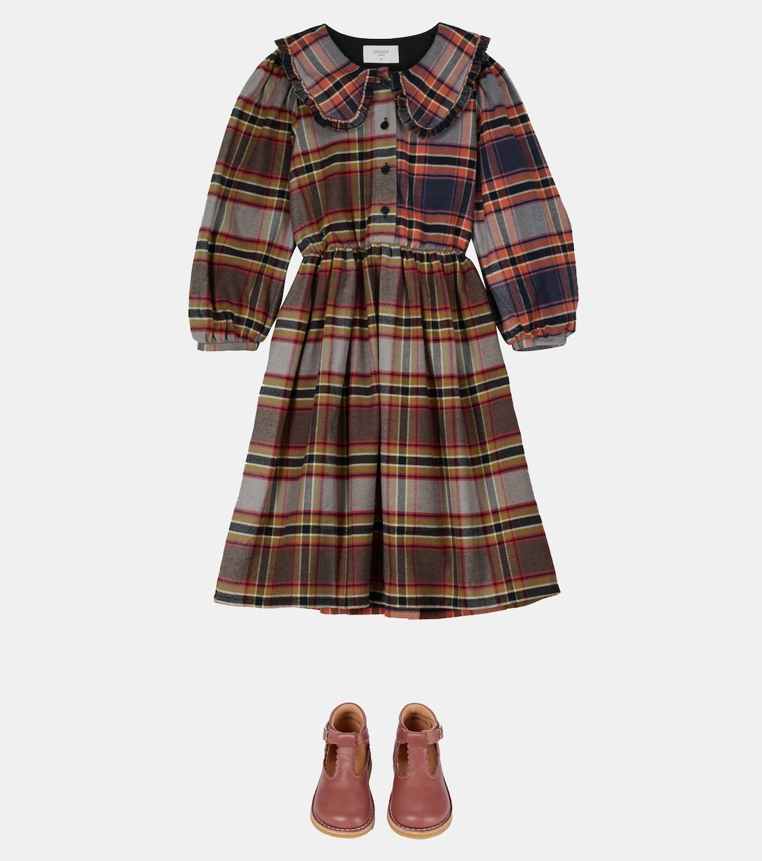 Robe à carreaux en coton | Paade Mode