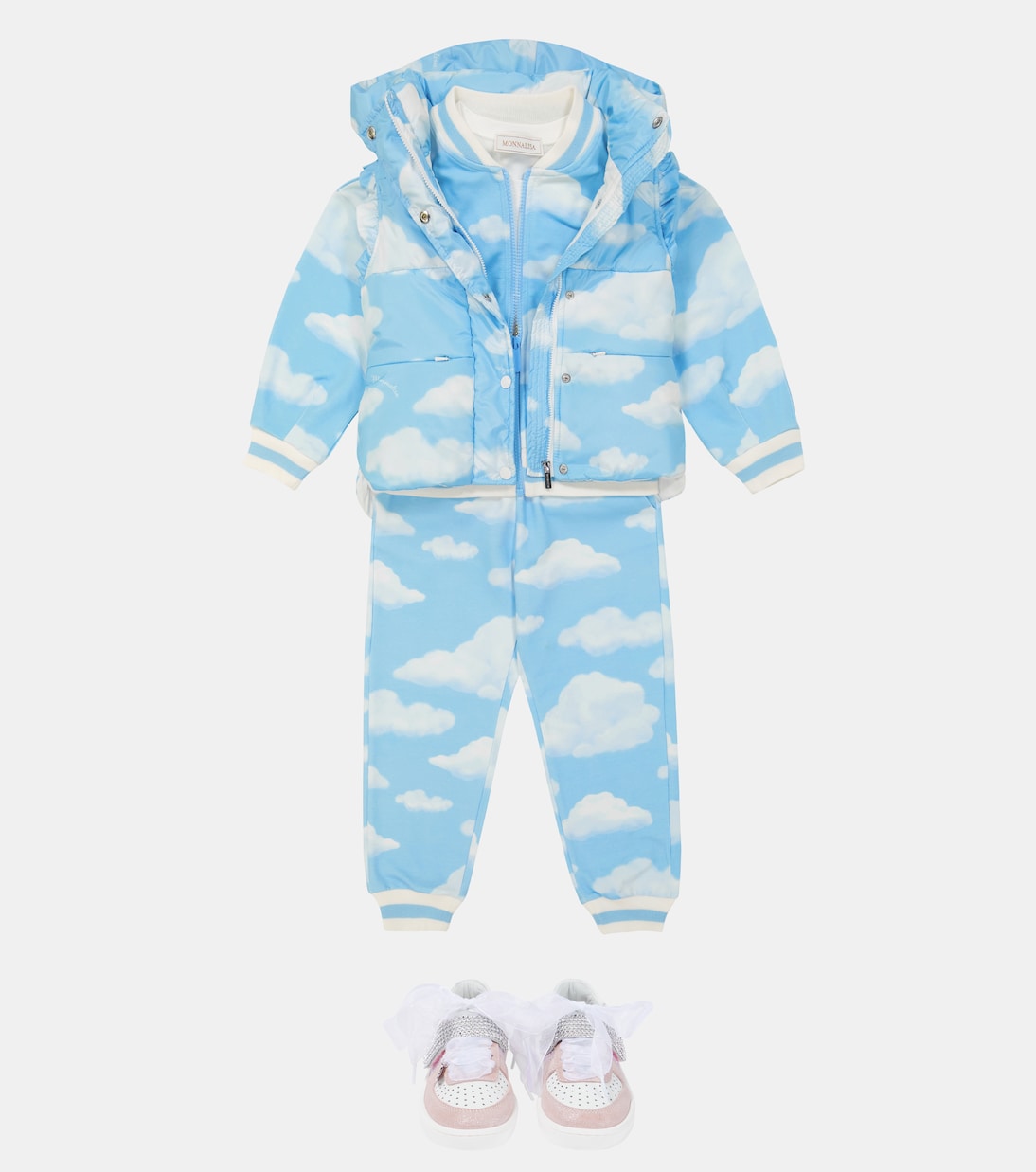 Printed puffer vest | Monnalisa