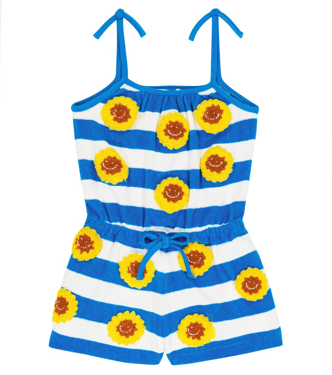 Crochet-embellished cotton jumpsuit | Stella McCartney Kids