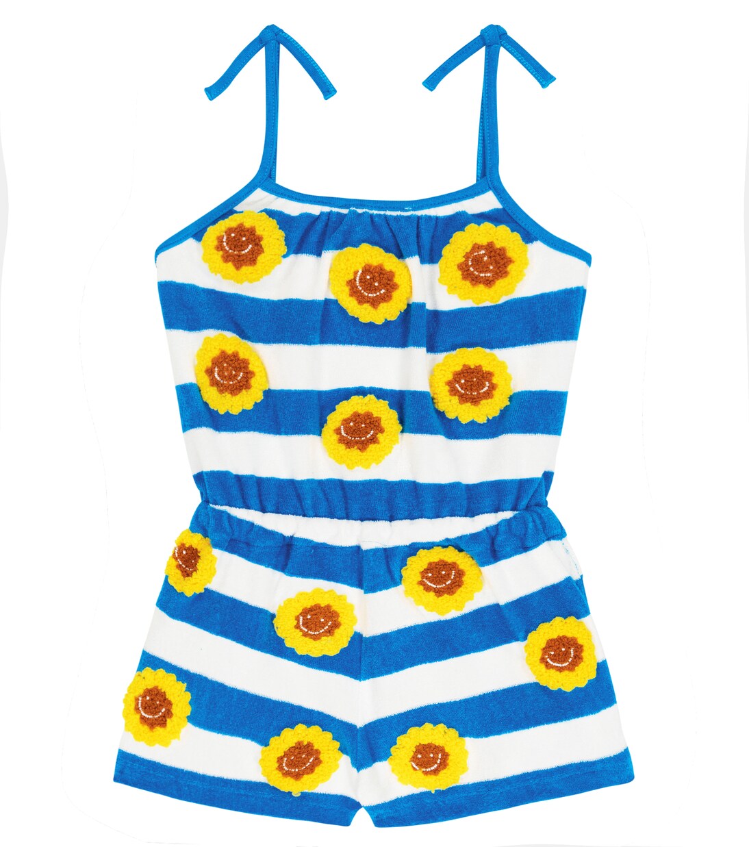 Crochet-embellished cotton jumpsuit | Stella McCartney Kids