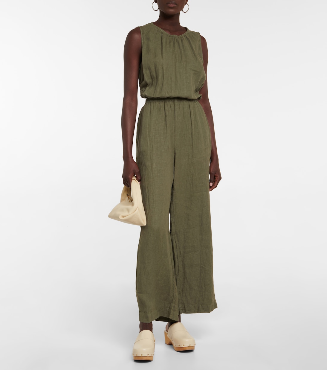 Vivi cutout linen jumpsuit | Velvet