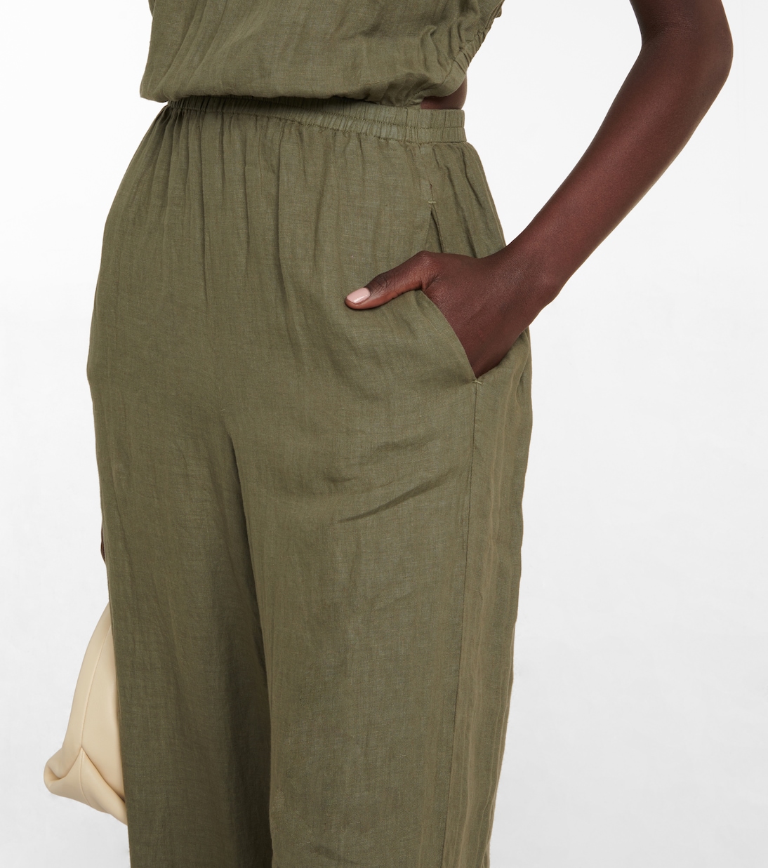 Vivi cutout linen jumpsuit | Velvet