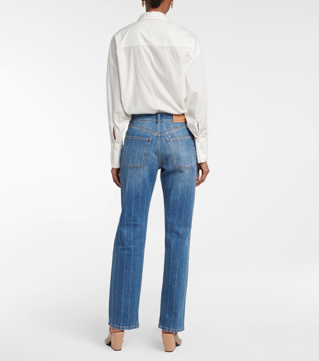 Embellished cropped jeans | Stella McCartney