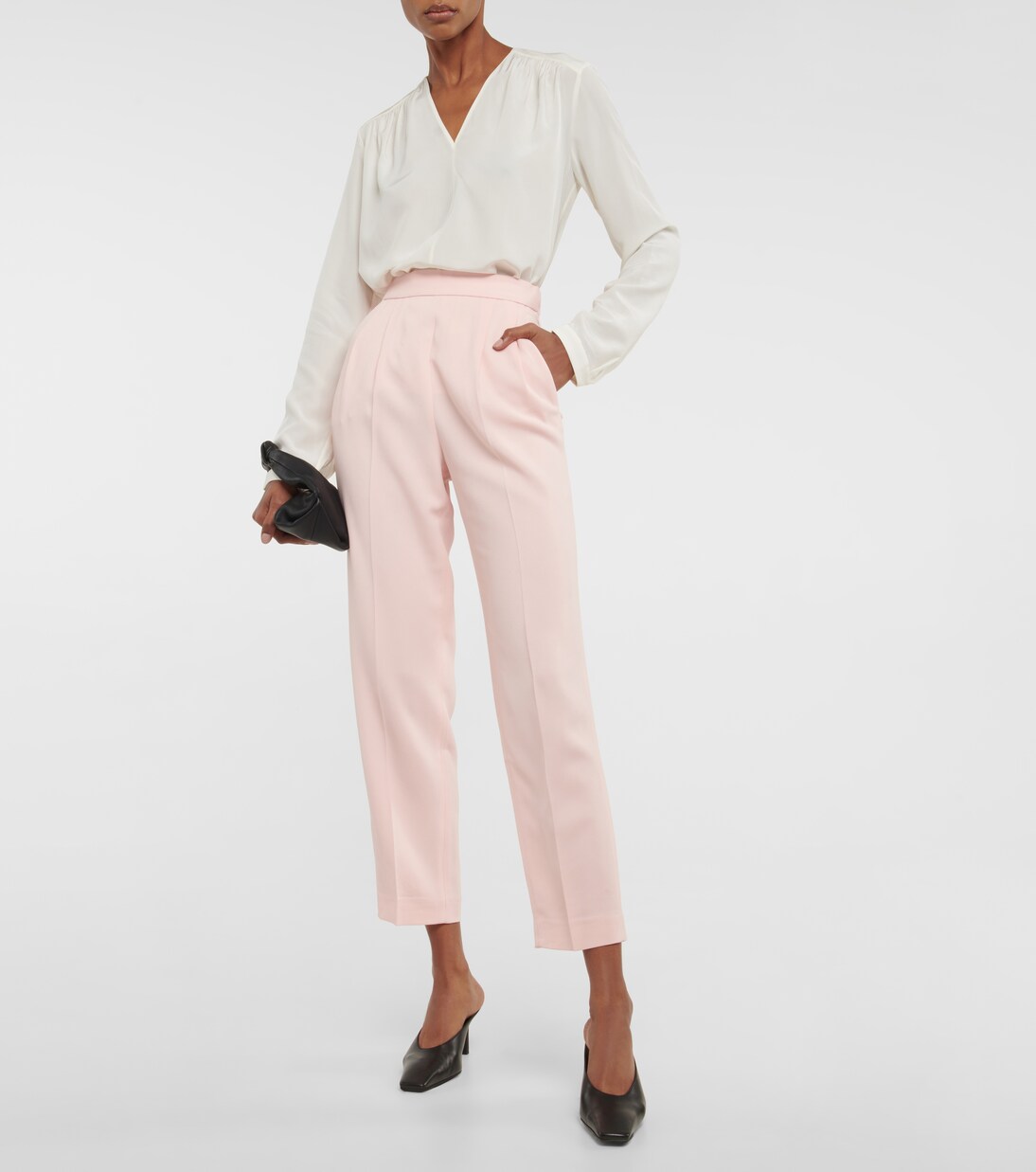 V-neck silk blouse | Joseph