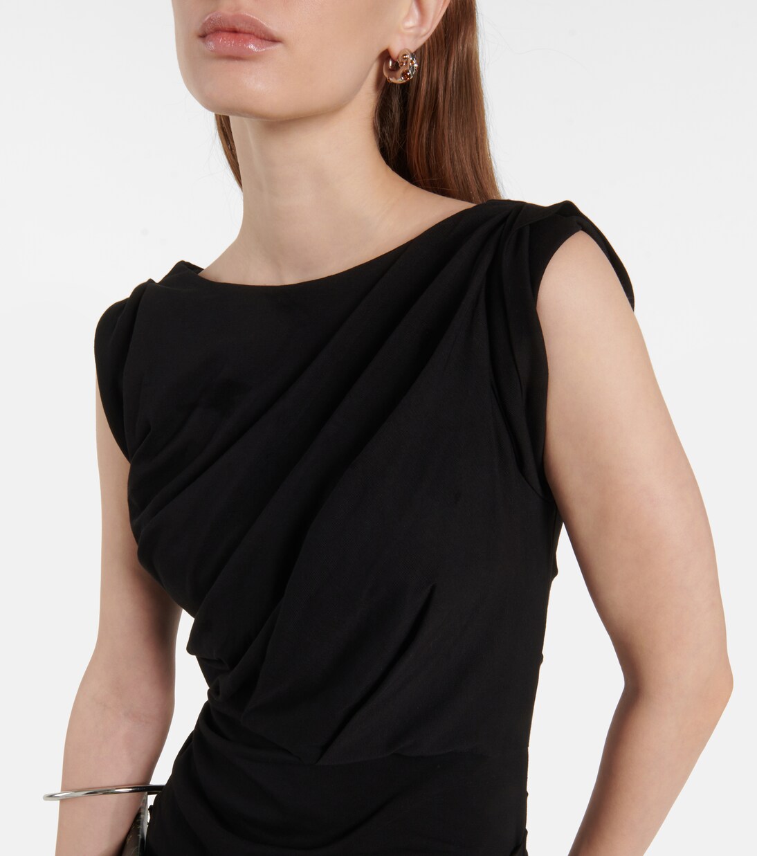 Abito midi in jersey di cotone | Dries Van Noten