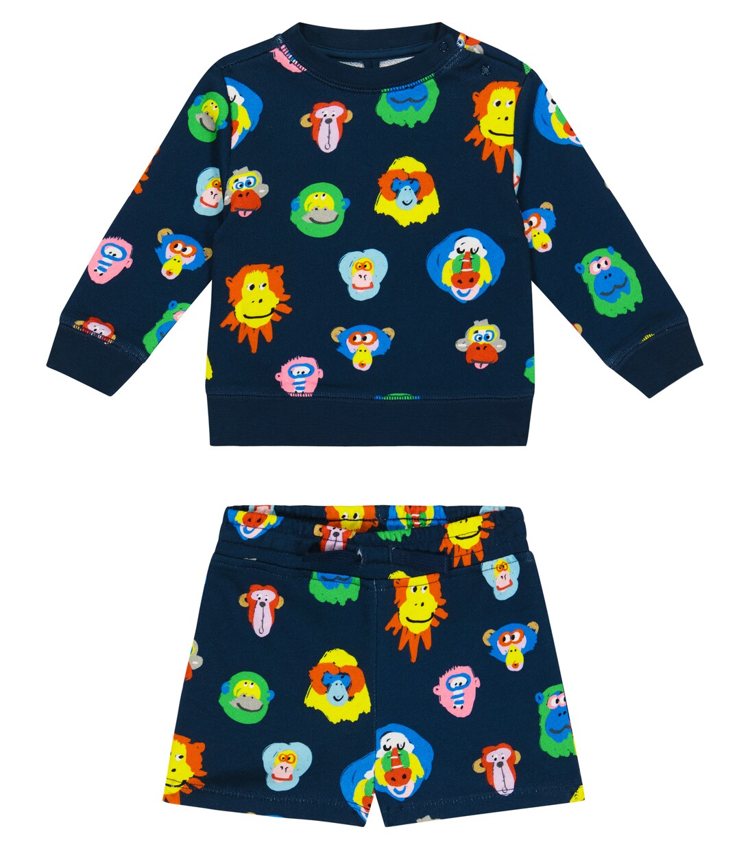 Baby cotton sweatshirt and shorts set | Stella McCartney Kids