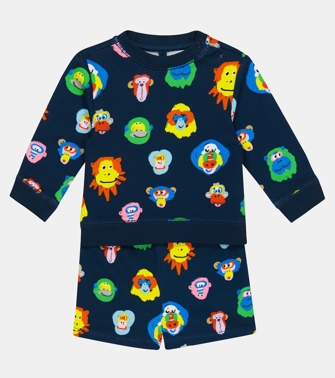 Baby cotton sweatshirt and shorts set | Stella McCartney Kids