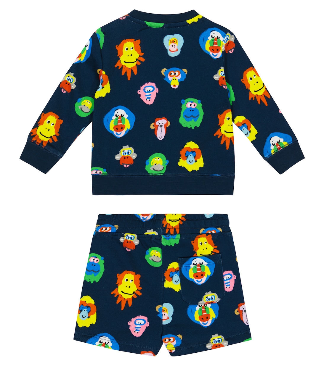 Baby cotton sweatshirt and shorts set | Stella McCartney Kids