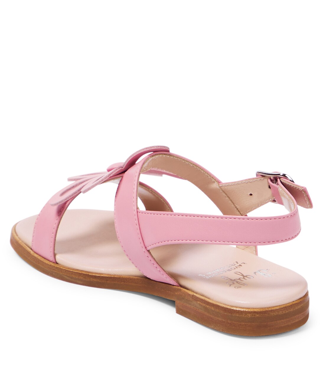 Flower-embellished leather sandals | Il Gufo