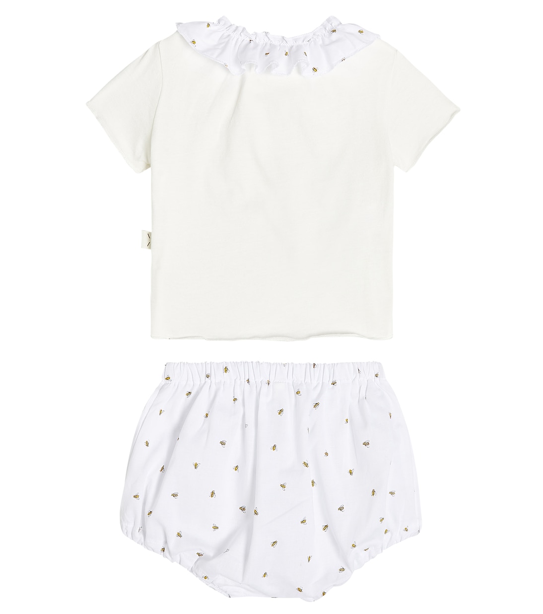 Bébé – Ensemble t-shirt et culotte bloomer | Il Gufo