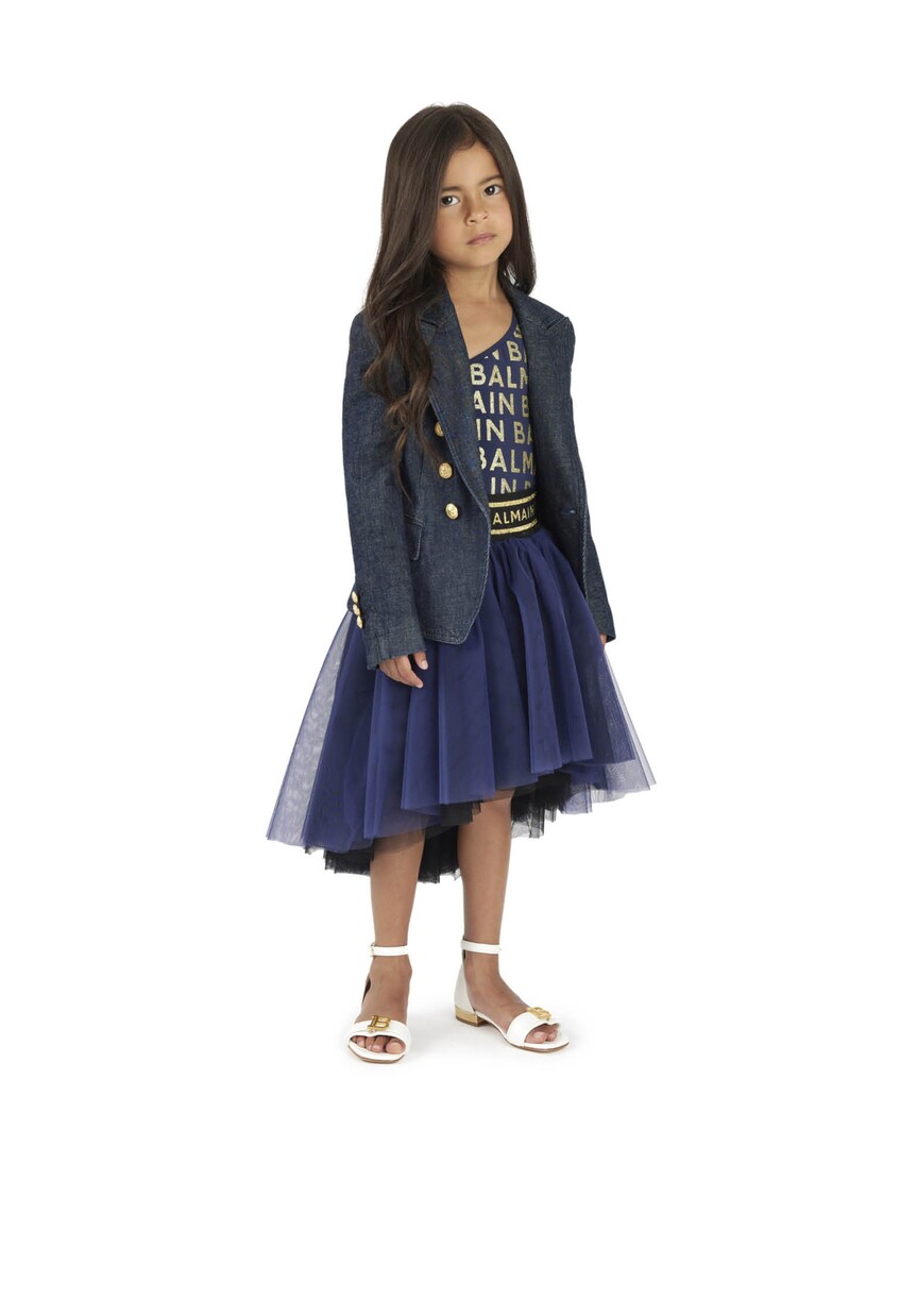 Logo tulle skirt | Balmain Kids