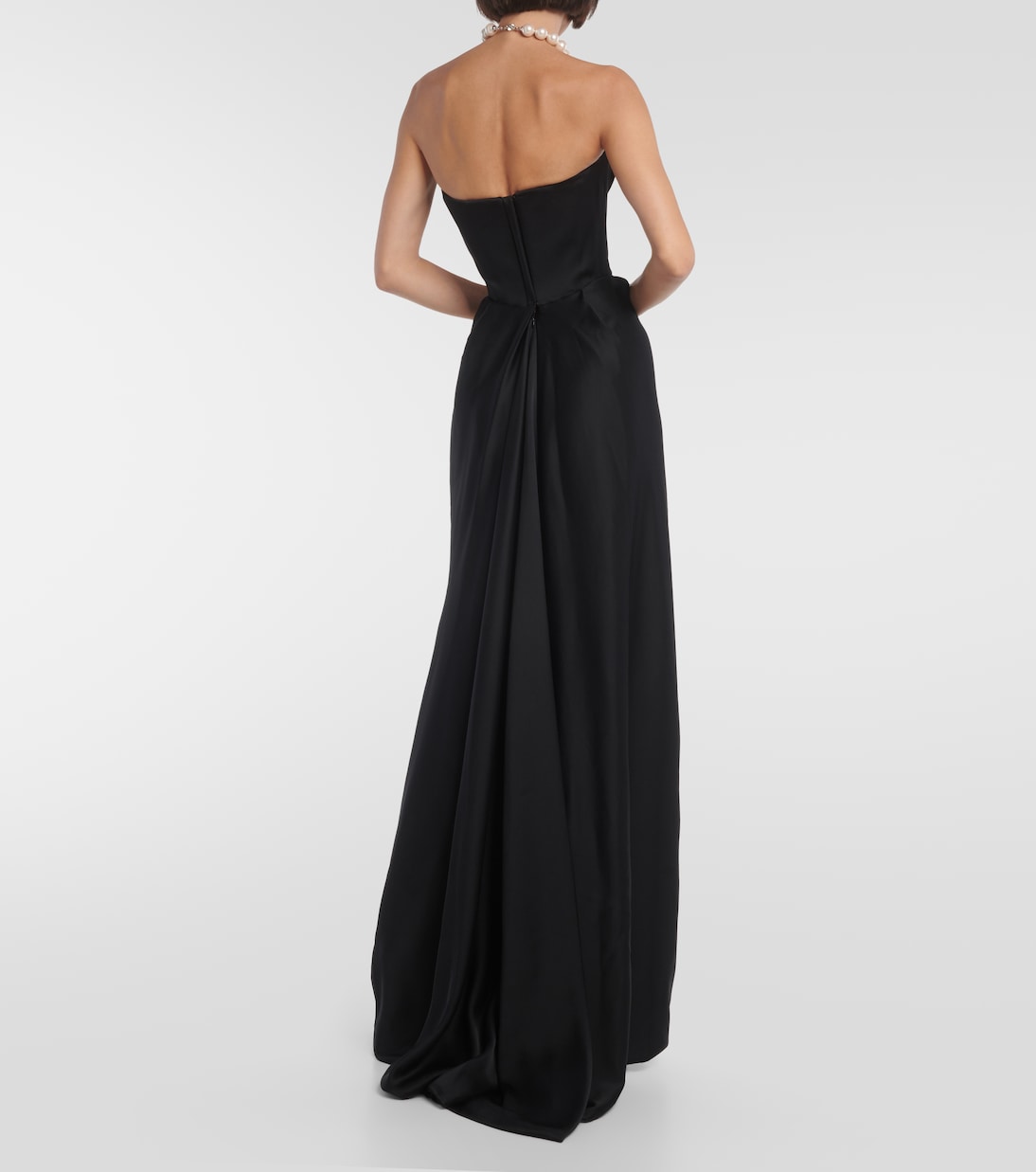 Off-Shoulder-Robe aus Satin | Vivienne Westwood