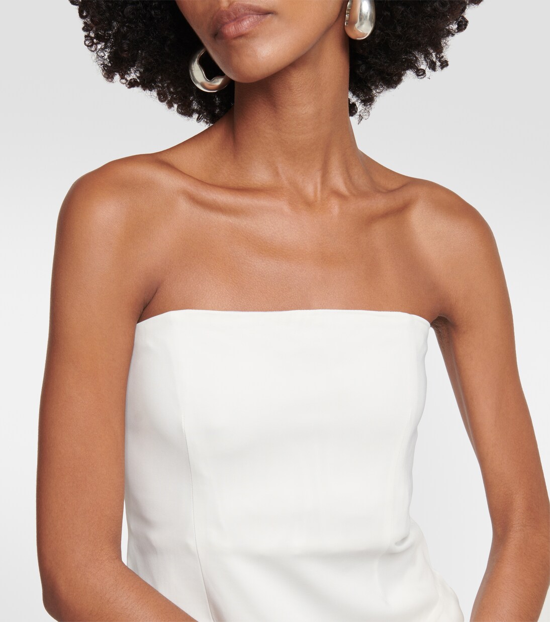 Strapless crêpe top | CO