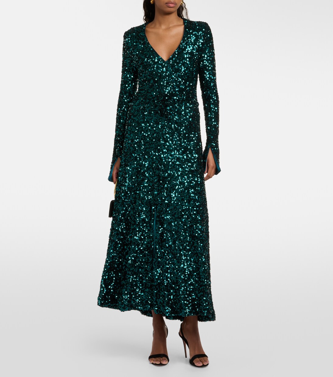 Robe midi à sequins | Rotate