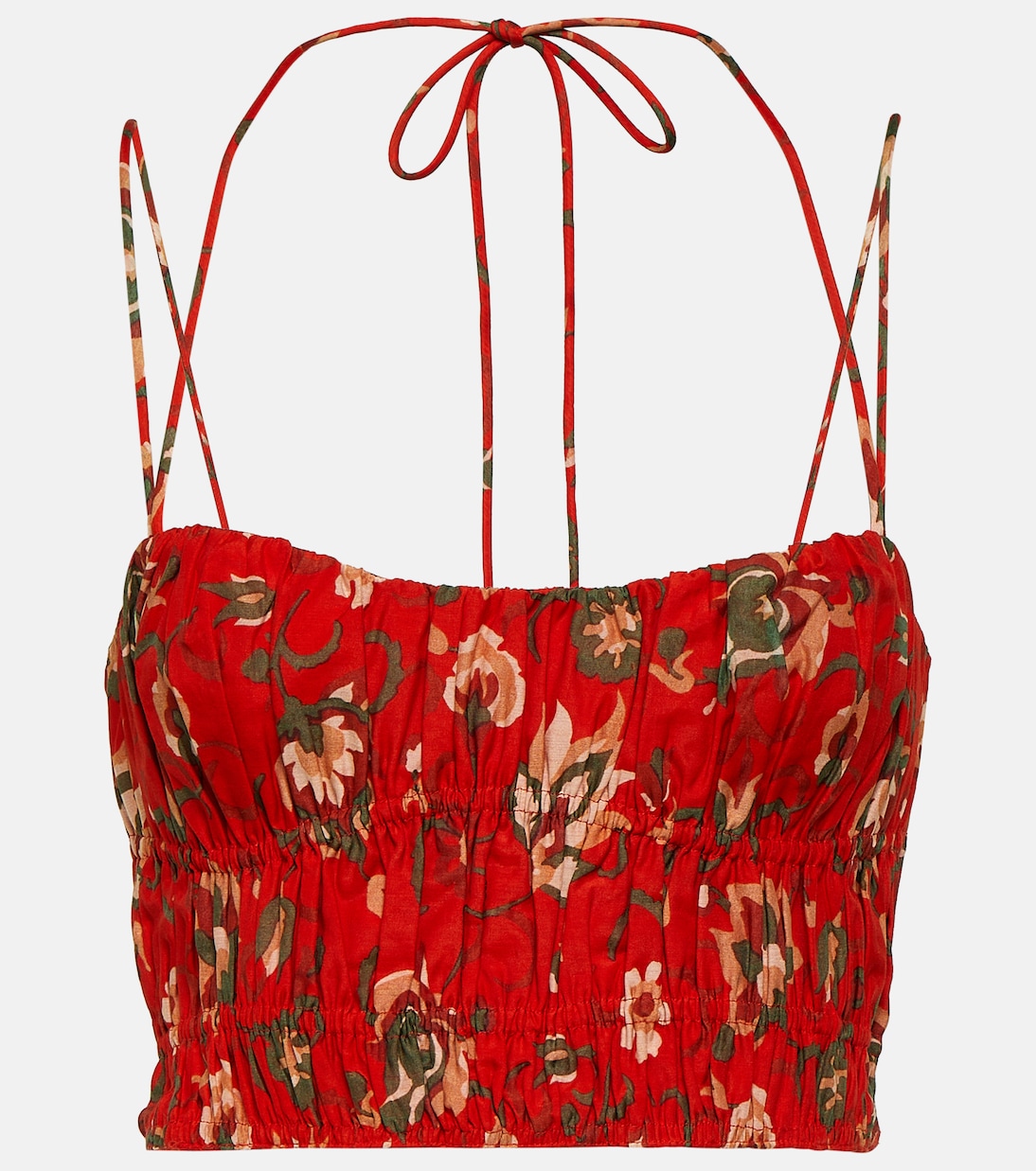 Top Reyes in cotone e seta con stampa | SIR