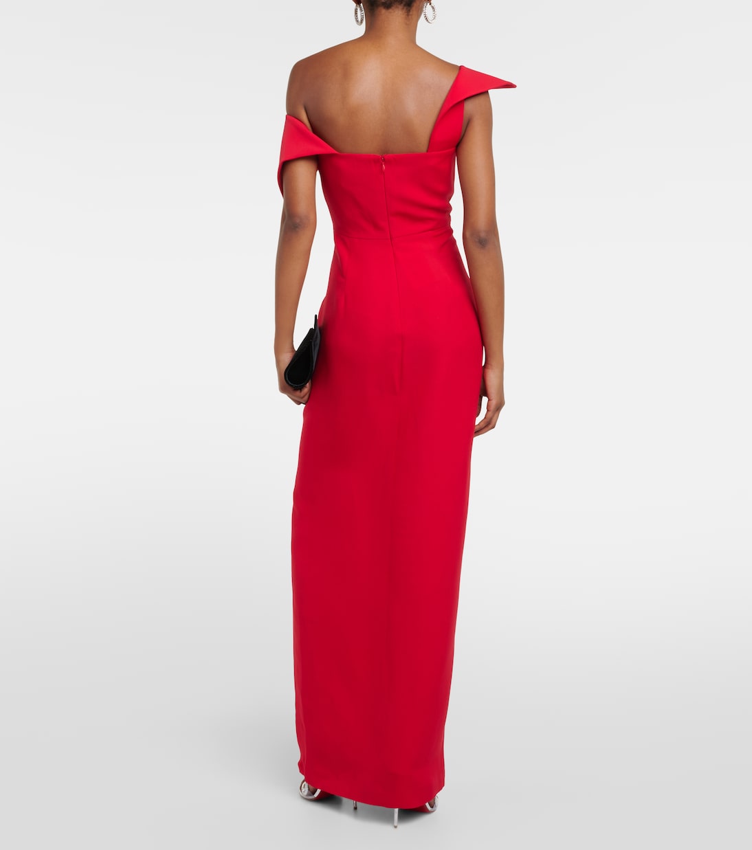 Asymmetric wool and silk gown | Roland Mouret