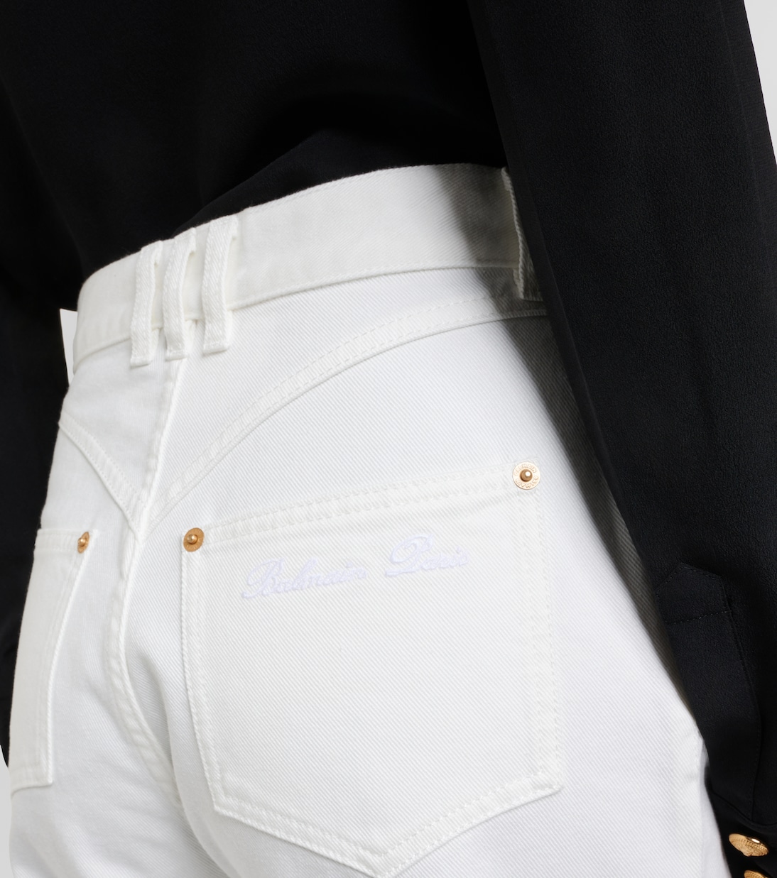 Jeans rectos de tiro alto | Balmain