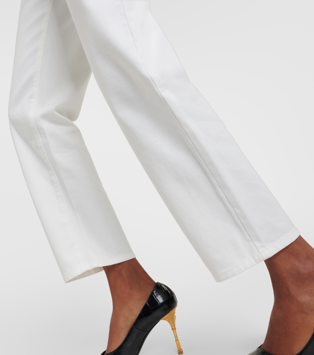 Jeans rectos de tiro alto | Balmain