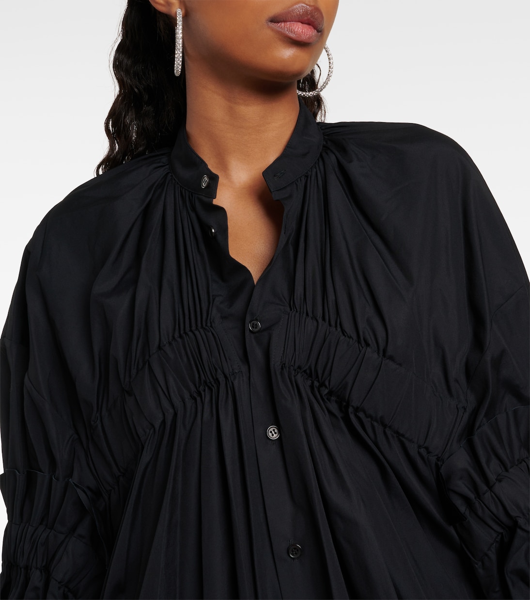 Hemdblusenkleid aus Baumwolle | Noir Kei Ninomiya