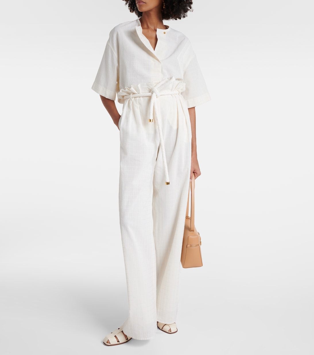 Weite Hose Tristin aus einem Baumwollgemisch | Loro Piana