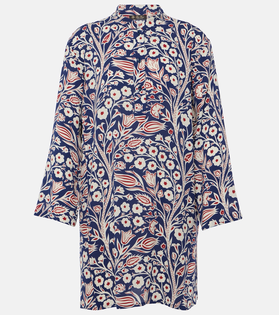 Floral silk tunic | Loro Piana