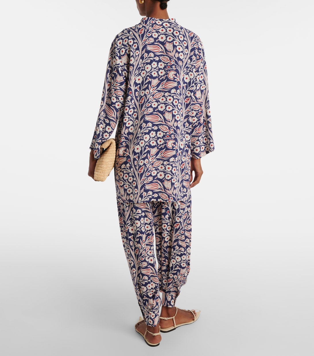 Floral silk tunic | Loro Piana