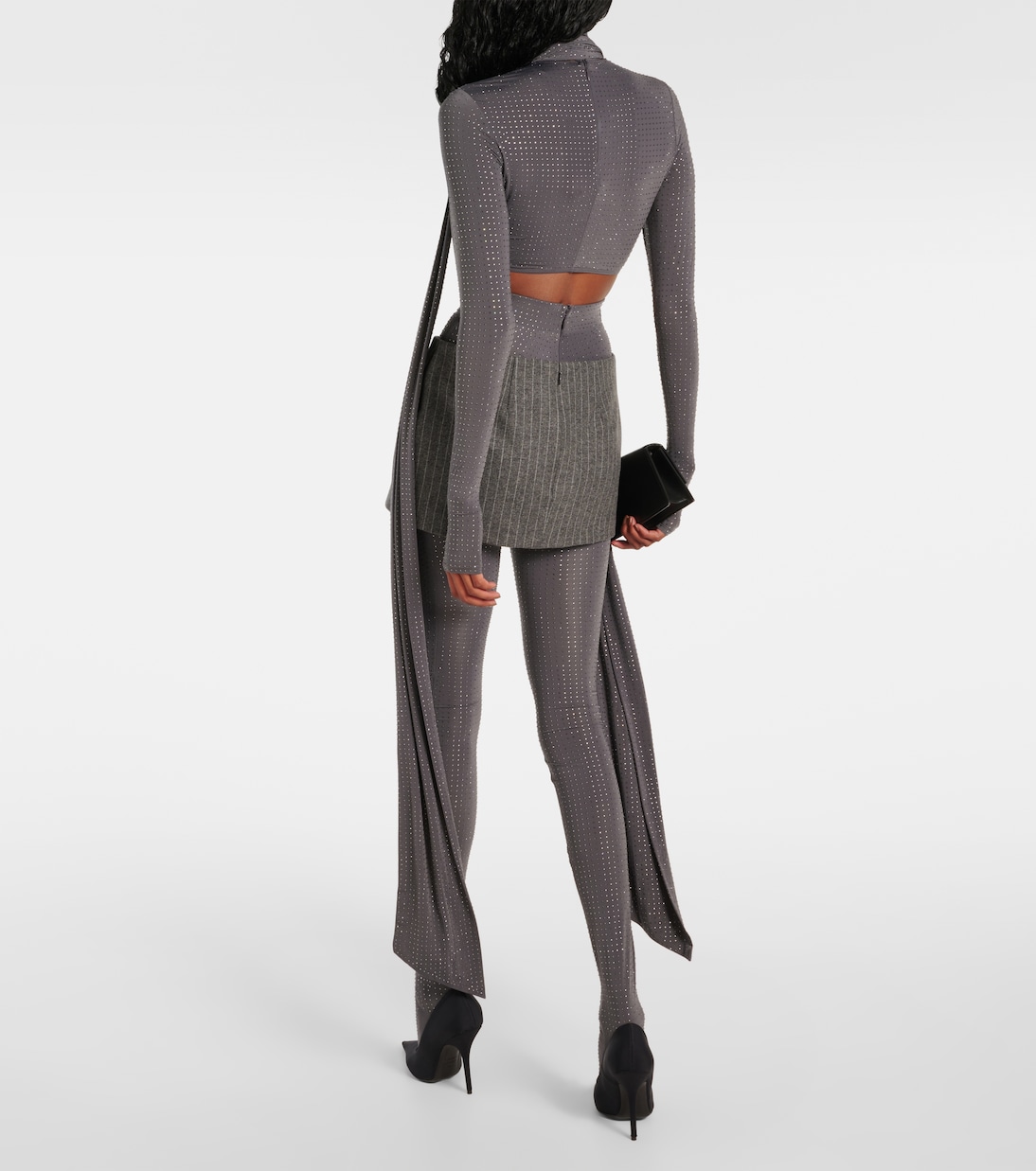 Verzierte Strumpfhose aus Jersey | Alex Perry