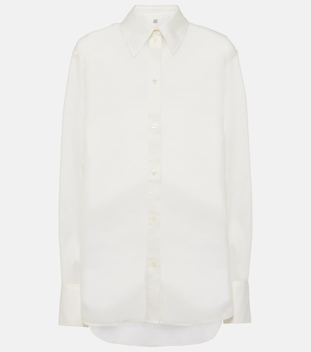 Oversized cotton-blend shirt | Toteme