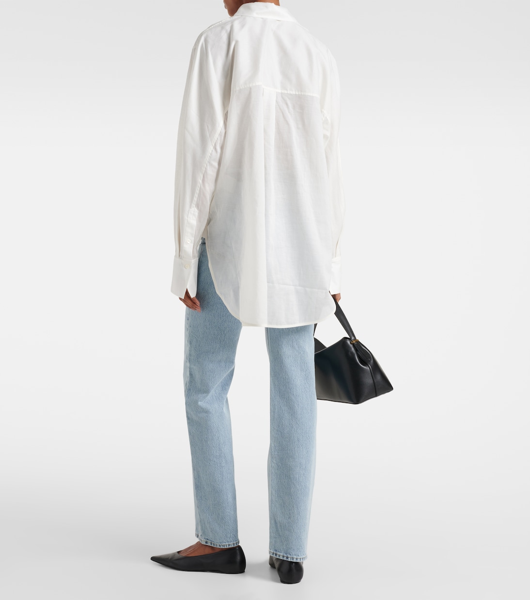 Oversized cotton-blend shirt | Toteme