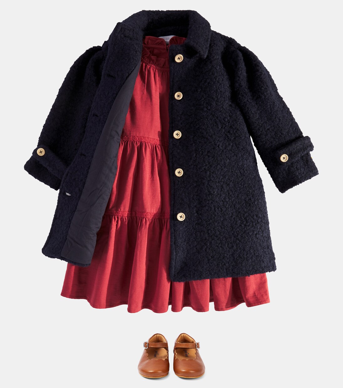 Manola tiered cotton dress | C'era Una Volta