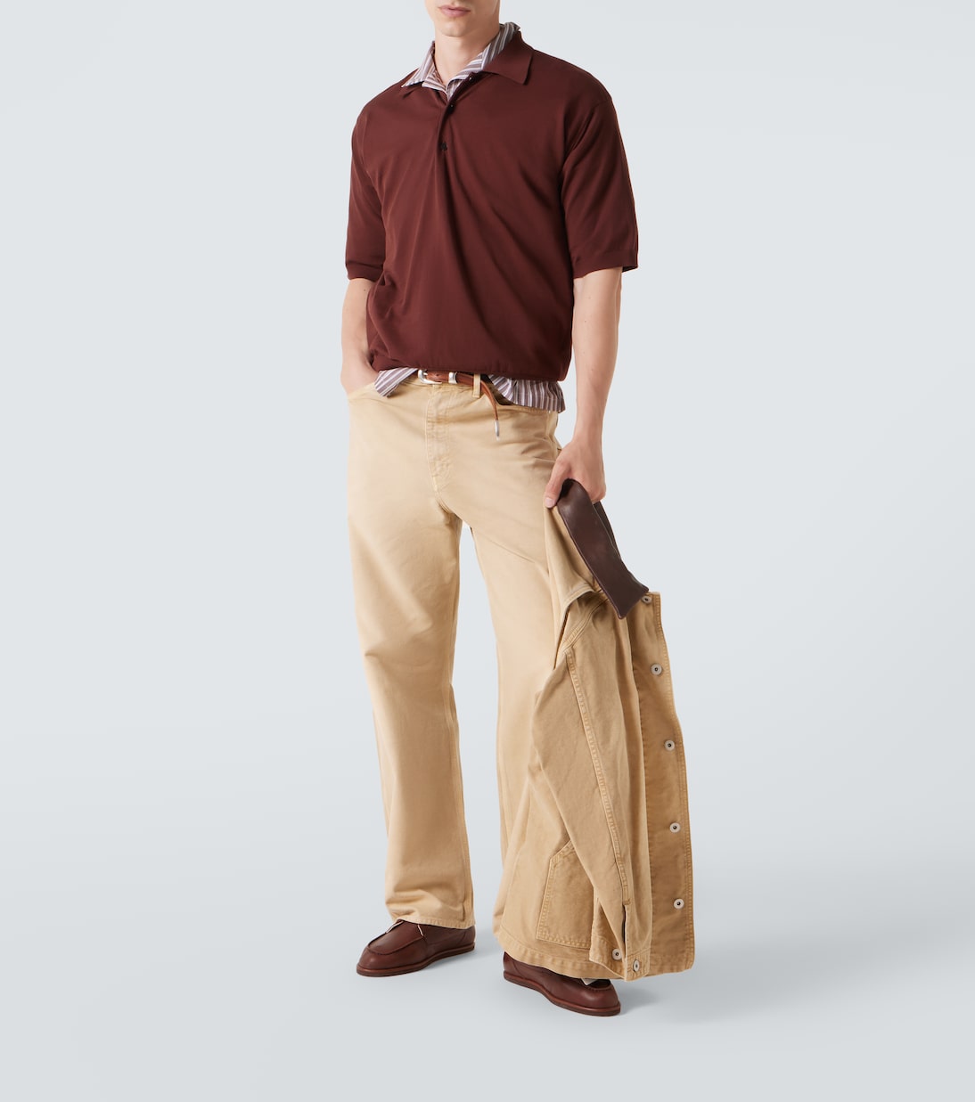 Cotton polo shirt | Auralee