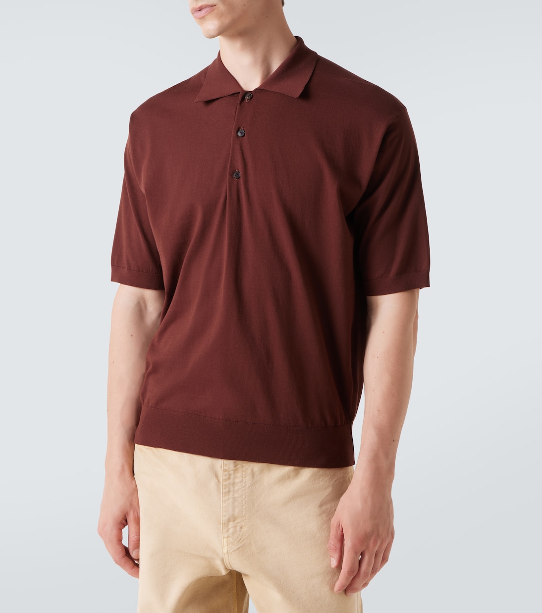Cotton polo shirt | Auralee